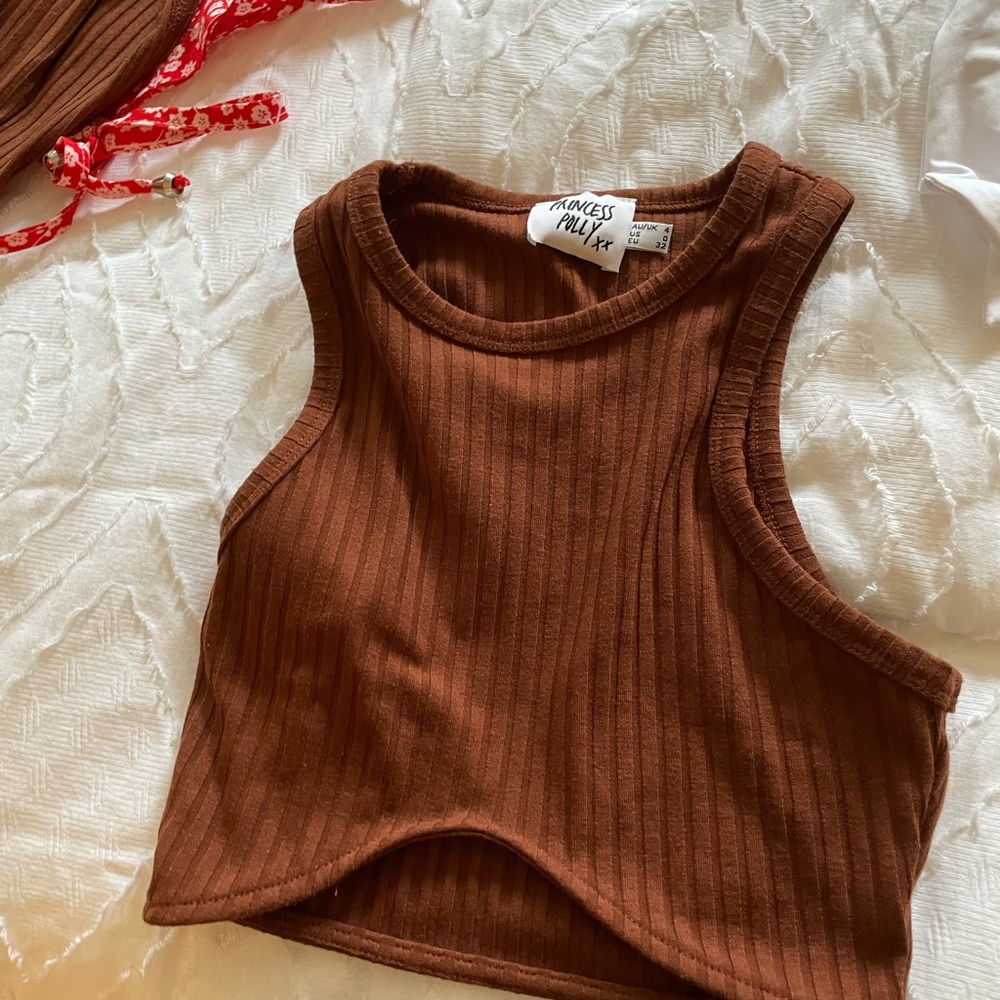 Princess Polly crop top skirt set